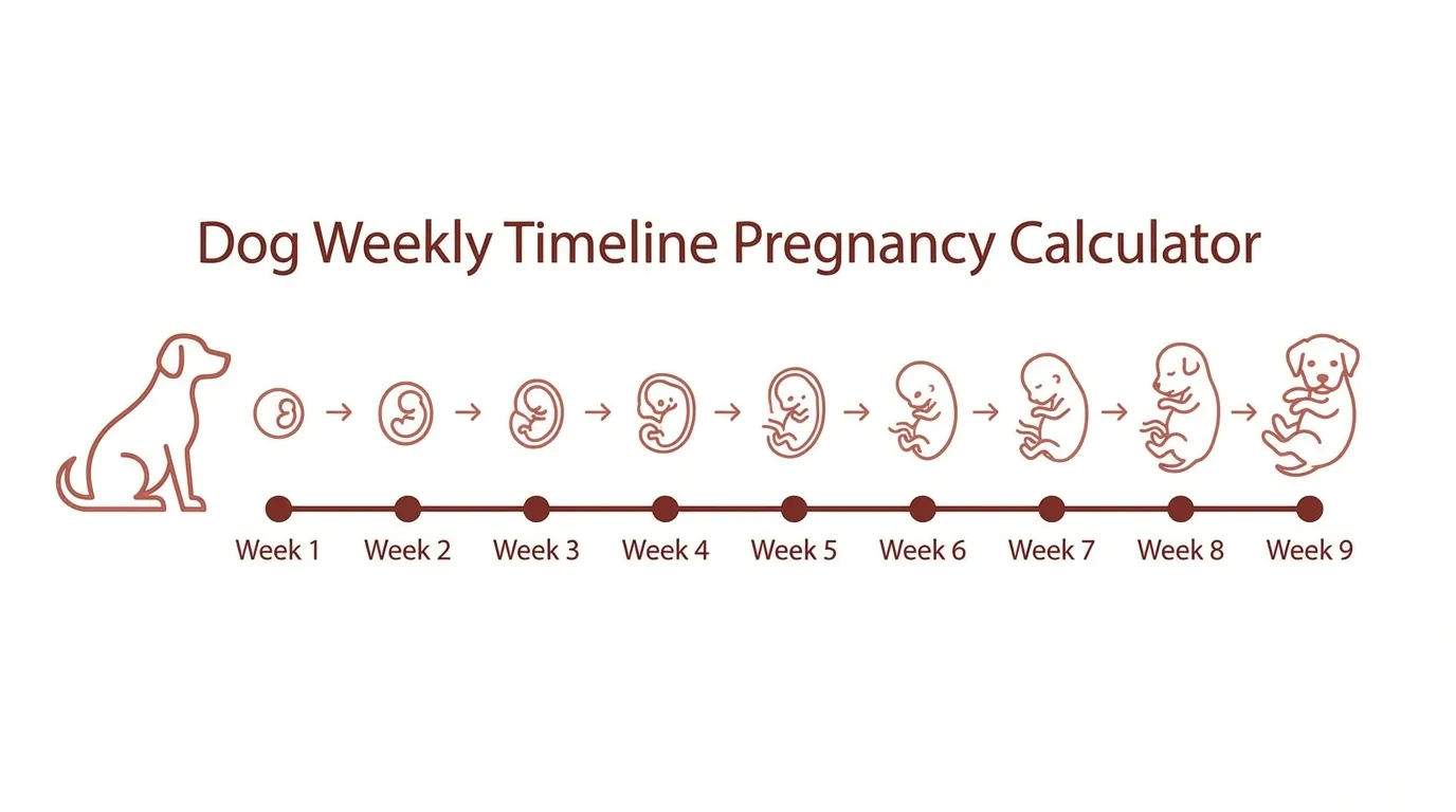 Free Weekly Timeline Dog Pregnancy Calculator | Calqro