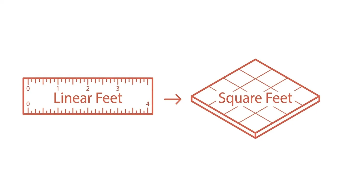 linear ft to sq ft calculator